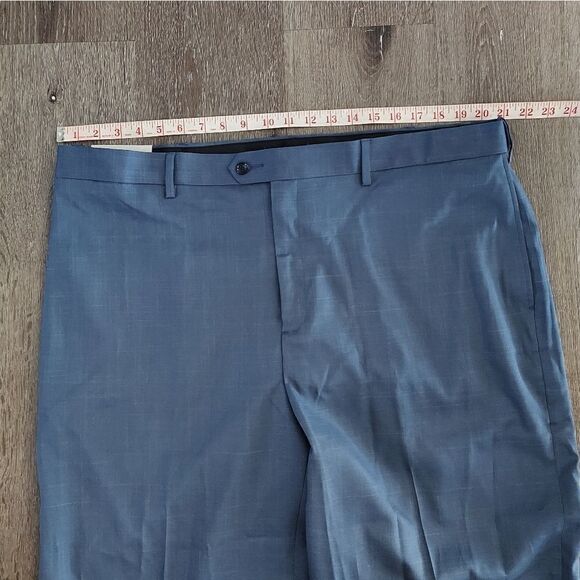 NWT Savane Dress Pants Expandable Waist Vintage Indigo Straight Fit Mens 40 x 36 - Picture 10 of 12